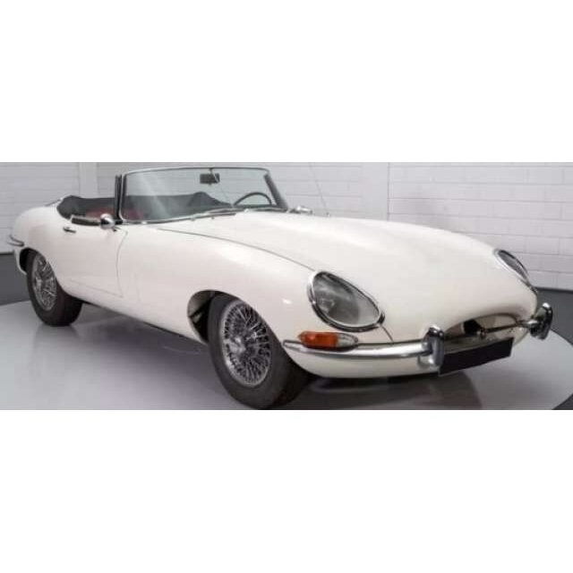 PRE-ORD3R NOREV Modeliukas 1/12 1962 Jaguar E-Type Cabriolet, English white PRE-ORD3R NOREV Modeliukas 1/12 1962 Jaguar E-Type Cabriolet, English white