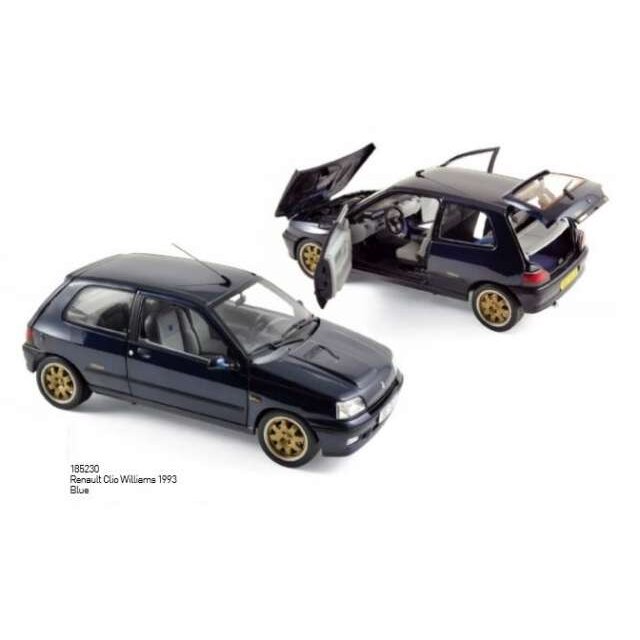 PRE-ORD3R NOREV Modeliukas 1/18 1993 Renault Clio Williams, blue