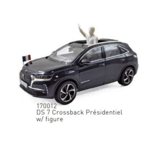 PRE-ORD3R NOREV Modeliukas 1/43 2017 DS 7 Crossback Presidentiel with Figure, black PRE-ORD3R NOREV Modeliukas 1/43 2017 DS 7 Crossback Presidentiel with Figure, black