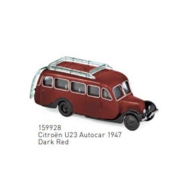 PRE-ORD3R NOREV 1/87 1947 Citroen U23 Autocar, dark red
