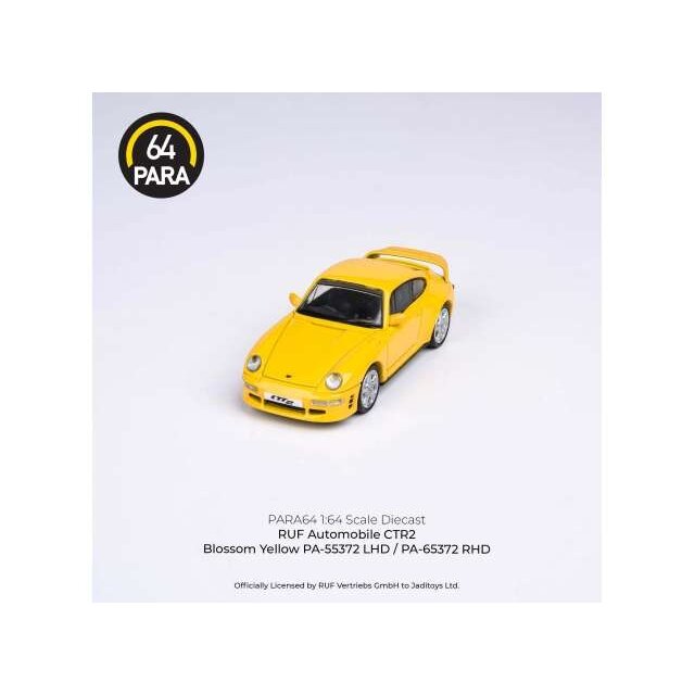 Para64 Modeliukas Ruf CTR2 *Left Hand Drive*, blossom yellow (cars in a deluxe Acrylic window box)