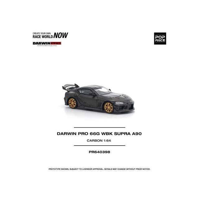 PRE-ORD3R Pop Race Modeliukas 1/64 Darwin Pro 66G WBK Supra A90, carbon edition PRE-ORD3R Pop Race Modeliukas 1/64 Darwin Pro 66G WBK Supra A90, carbon edition