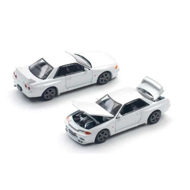 Pop Race Modeliukas 1/64 Nissan Skyline GT-R R32, crystal white