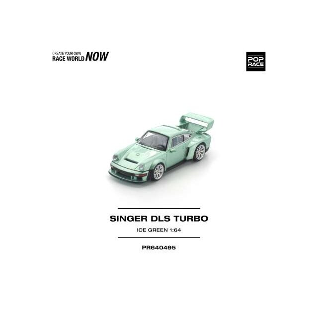 PRE-ORD3R Pop race Modeliukas 1/64 Singer DLS Turbo, ice green