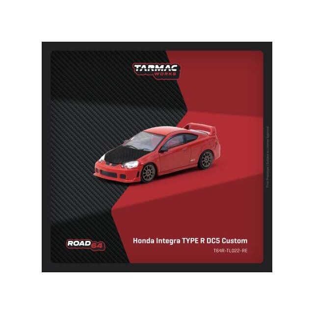PRE-ORD3R Tarmac Modeliukas 1/64 Honda Integra TYPE R DC5 Custom, red PRE-ORD3R Tarmac Modeliukas 1/64 Honda Integra TYPE R DC5 Custom, red