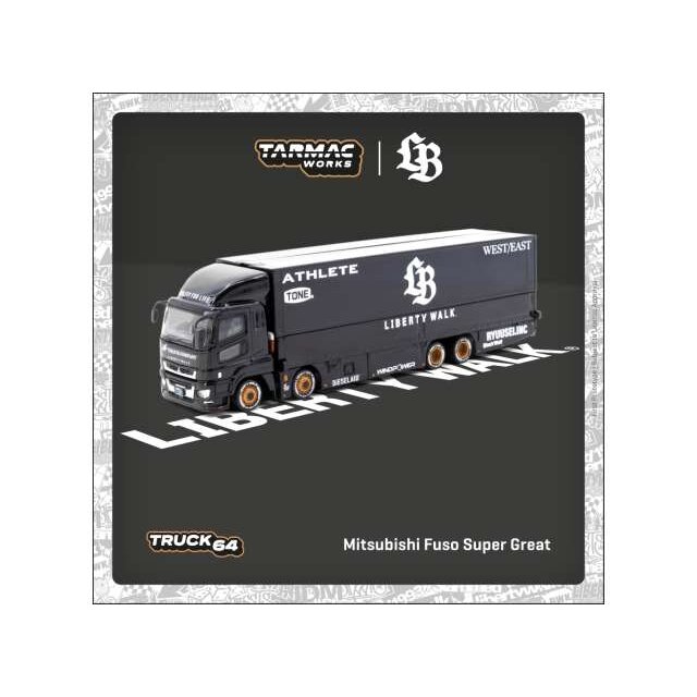 Tarmac 1/64 Mitsubishi Fuso Super Great *LB-TRUCKS*, black/white Tarmac 1/64 Mitsubishi Fuso Super Great *LB-TRUCKS*, black/white