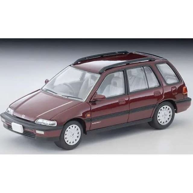 PRE-ORD3R Tomica Limited Vintage Modeliukas 1/64 1990 Honda Civic Shuttle 56i, red PRE-ORD3R Tomica Limited Vintage Modeliukas 1/64 1990 Honda Civic Shuttle 56i, red