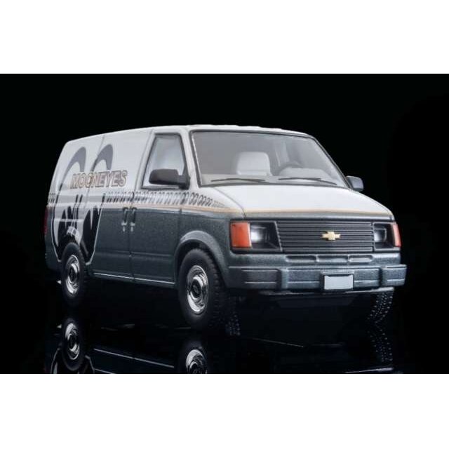 PRE-ORD3R Tomica Limited Vintage Modeliukas 1/64 1994 Chevrolet Astro Van *MOONEYES*, white/gray
