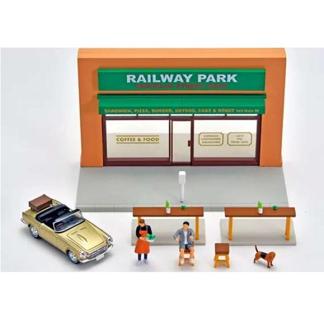 PRE-ORD3R Tomica Limited Vintage Modeliukas 1/64 Diocolle 64 #Car Snap 27a Cafe Terrace 2 with Honda S800, various