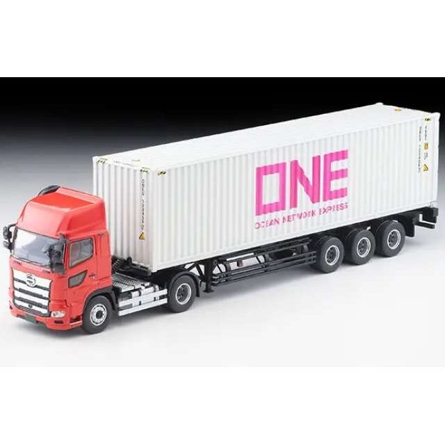PRE-ORD3R Tomica Limited Vintage Modeliukas 1/64 Hino Profia 40ft Marine Container Trailer (Toho Sharyo TC36H1C34) with Ocean Network Express Gray Container, various