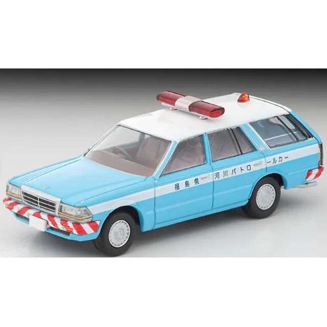 PRE-ORD3R Tomica Limited Vintage Modeliukas 1/64 Nissan Gloria Van River Patrol Car, white/blue PRE-ORD3R Tomica Limited Vintage Modeliukas 1/64 Nissan Gloria Van River Patrol Car, white/blue