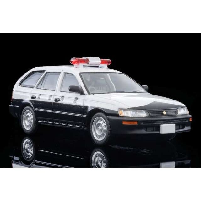 PRE-ORD3R Tomica Limited Vintage Modeliukas 1/64 Toyota Corolla Van Police Car (Hyogo Pref Police), white/black PRE-ORD3R Tomica Limited Vintage Modeliukas 1/64 Toyota Corolla Van Police Car (Hyogo Pref Police), white/black