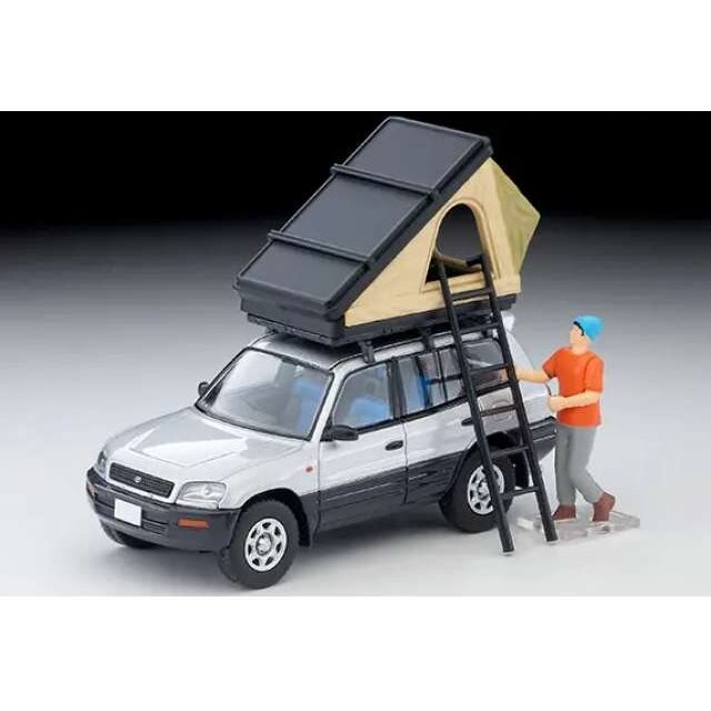PRE-ORD3R Tomica Limited Vintage Modeliukas 1/64 Toyota RAV4J V with tent and figure, silver