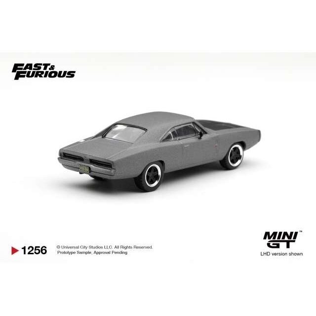 PRE-ORDER MINI GT 1/64 2011 Dodge Charger *Fast Five* Dominic Toretto, black/grey 1