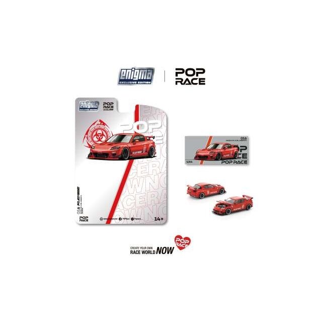 PRE-ORDER Pop Race Modeliukas 1/64 Mazda RX-8 Re-Amemiya, red