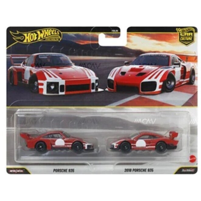 Hot Wheels Premium 2-pack Porsche 935 & 2018 Porsche 935, red