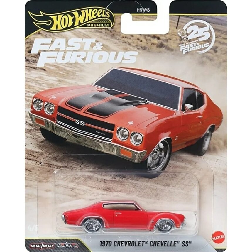 Hot Wheels Fast and Furious 1970 Chevrolet Chevelle SS Red