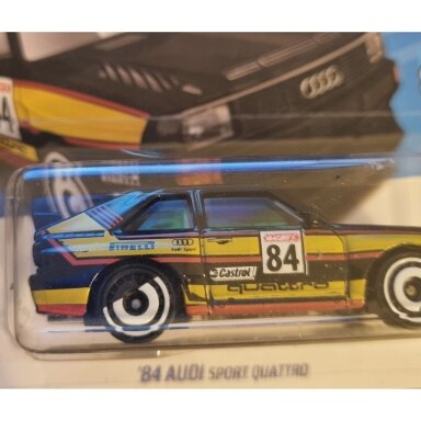 WHEEL DEFECT!!!!    Hot Wheels Mainline 84 Audi Sport Quattro Black