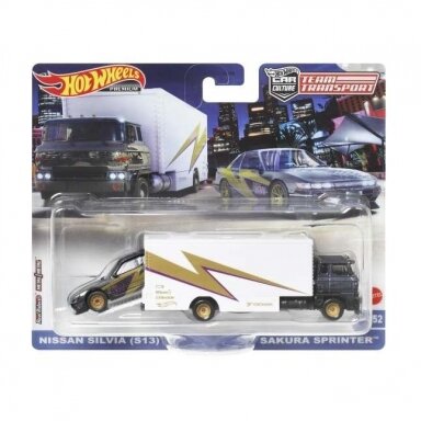 Hot Wheels Premium Team Transport Sakura Sprinter Truck & Nissan Silvia S13