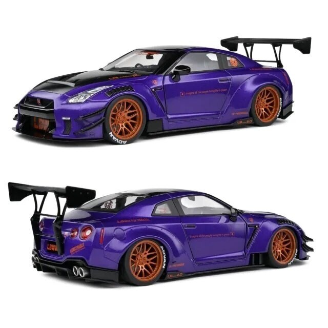 PRE-ORD3R Solido Modeliukas 1/18 2022 Nissan GT-R (R35) LB Work Body Kit 2.0, purple (be Spoilerio) PRE-ORD3R Solido Modeliukas 1/18 2022 Nissan GT-R (R35) LB Work Body Kit 2.0, purple (be Spoilerio)