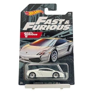 BROKEN CARD!!!   Hot Wheels Mainline Fast and Furious Lamborghini Gallardo LP 560-4 White