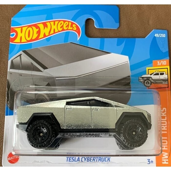 Hot Wheels Mainline Tesla Cybertruck-silver